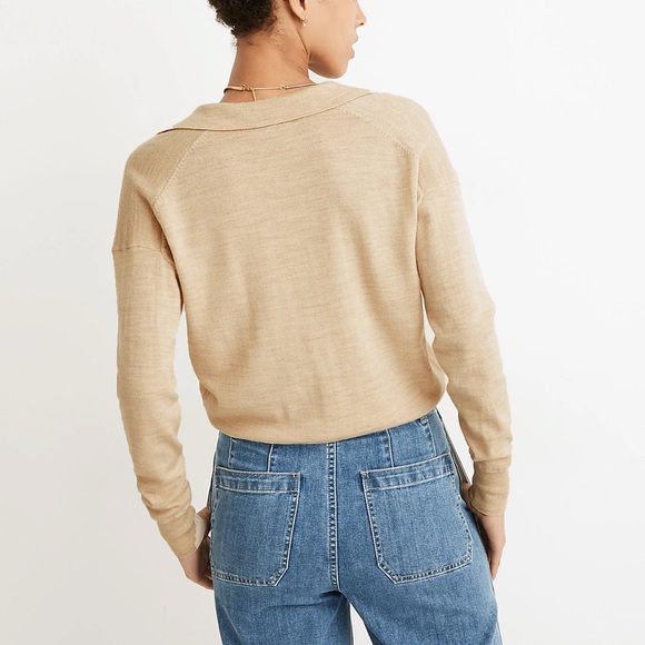 Madewell Polo Sweater Merino Wool - Picture 3 of 8